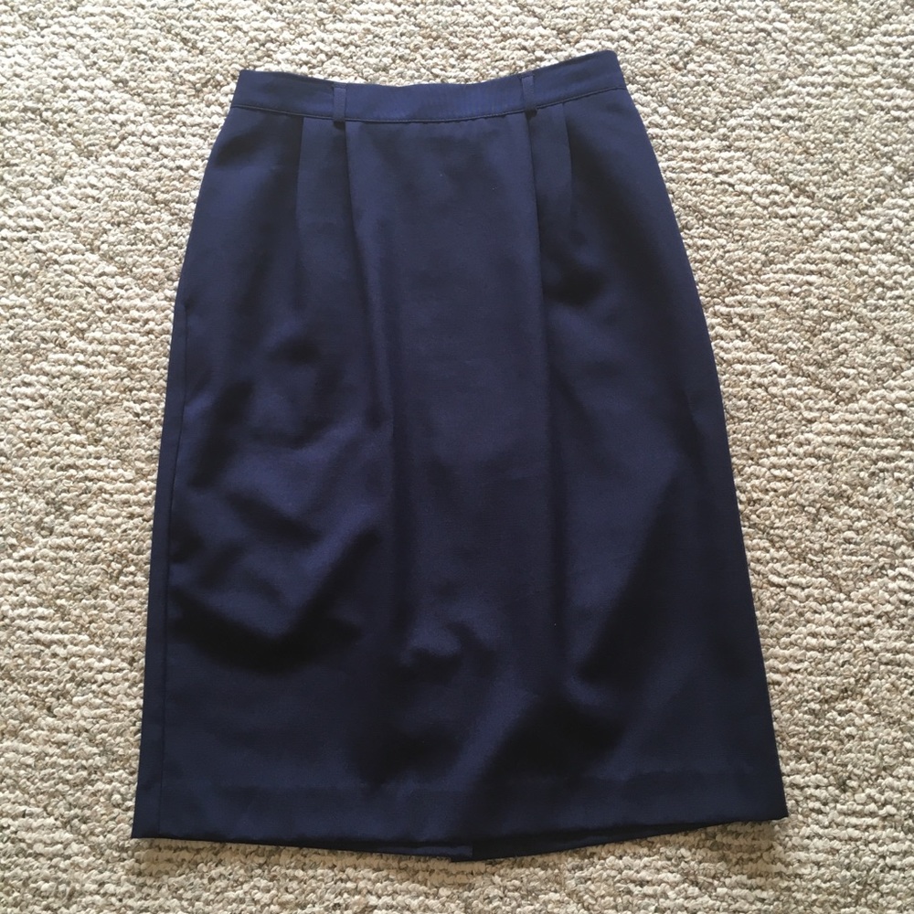 Worthington Navy Pencil Skirt